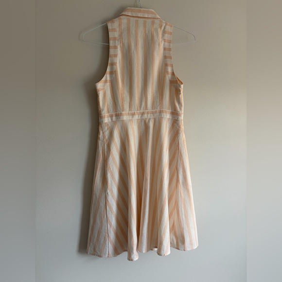 Anthropologie Peach Striped Midi Dress - Picture 6 of 6